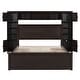 preview thumbnail 41 of 46, Versatility Queen Size Platform Bed with All-in-One Cabinet, Wooden BedFrame w/ Sockets, Shelf & 4 Drawers for Kids/Teens/Adults
