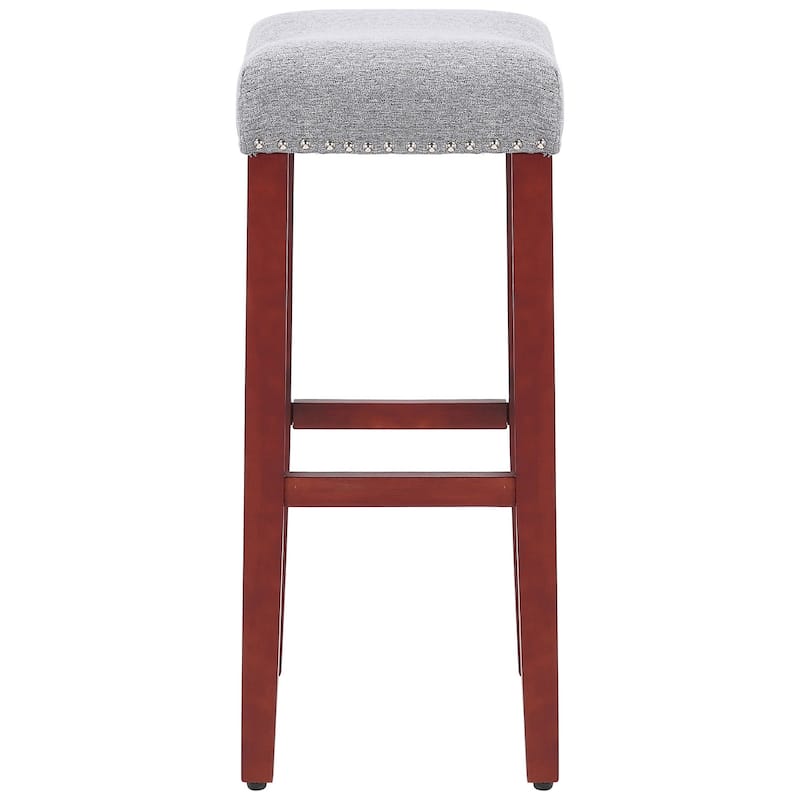 Jameson Upholstered Polyester Cherry 29 Inch Bar Stool (Set Of 2)