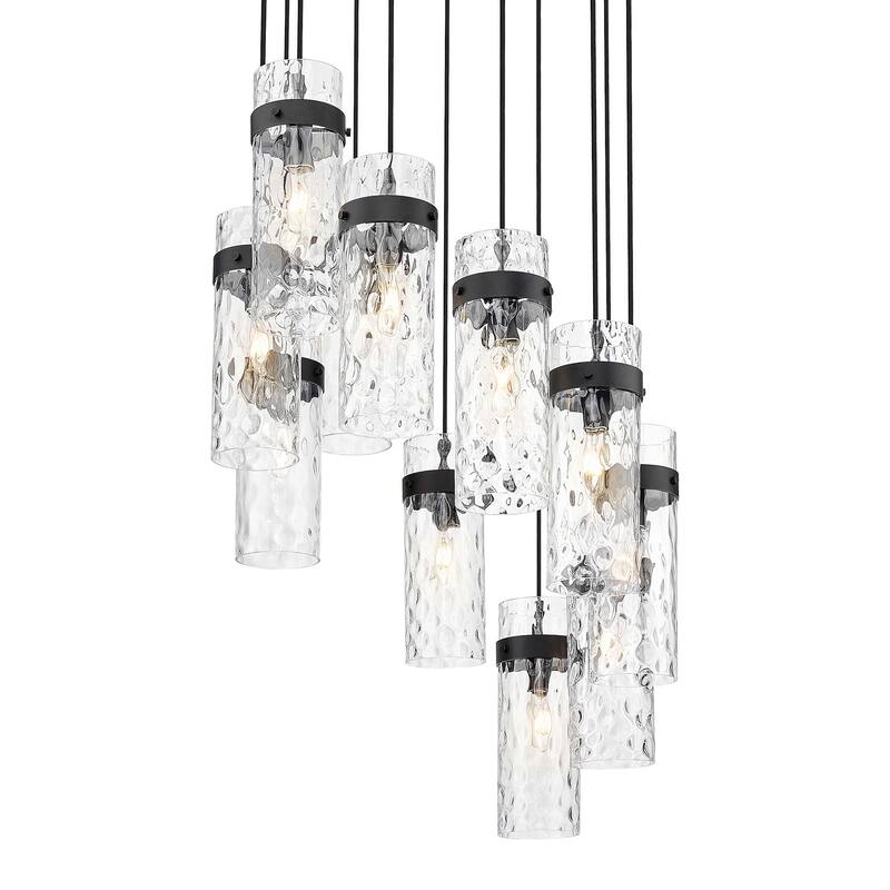 Z-Lite 7002P5-11R Fontaine 11 Light 27" Wide Chandelier - Matte Black