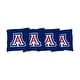 preview thumbnail 1 of 1, Arizona Wildcats Blue Cornhole Bags All-Weather Resin Filled