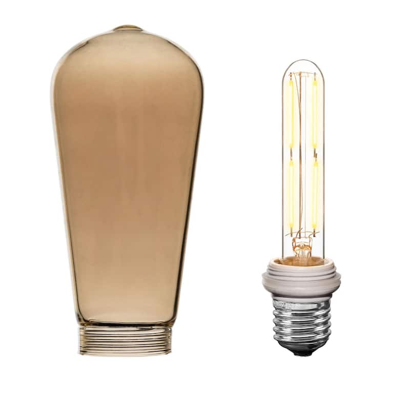 Festive Living LED ST19 + T25 Bulb Indoor/Outdoor Covered Edison Bulbs, E26 Base - Large