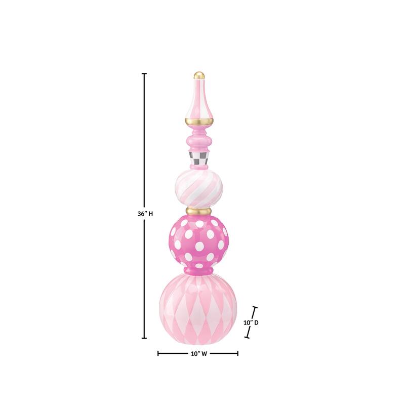 36" Resin Finial Royal Topiary