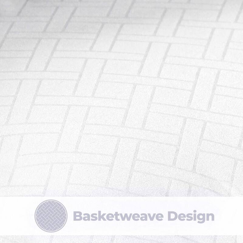 Superior Monochrome Basketweave Microfiber Down Alternative Comforter