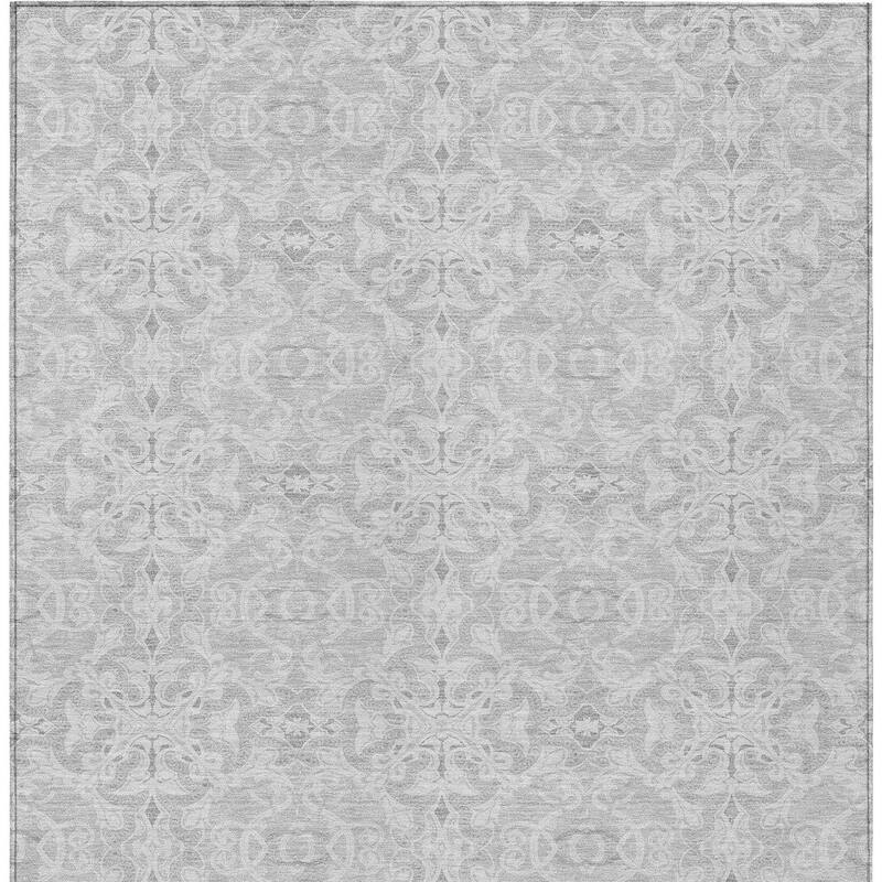 HomeRoots Medallion Transitional Rectangle Outdoor Rug