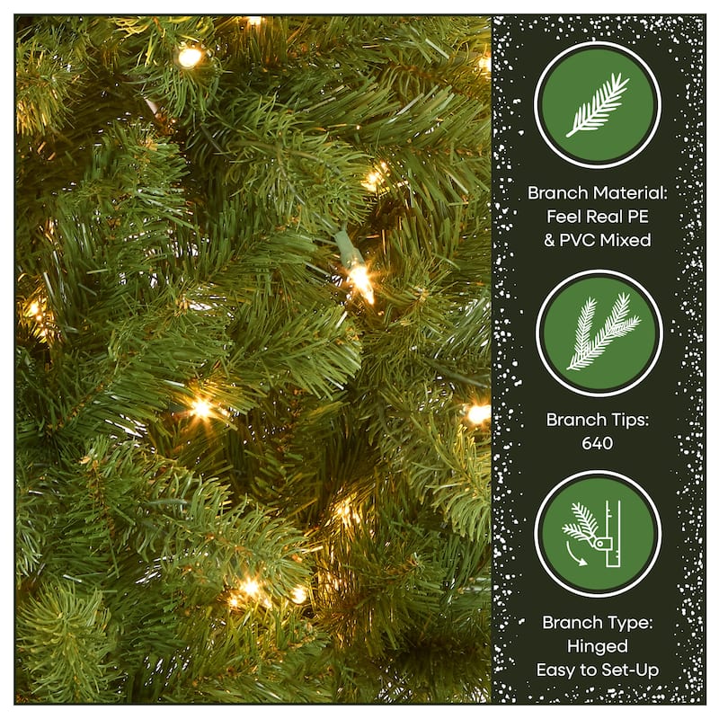 National Tree Company 6.5 ft. Downswept Douglas Pencil Slim Fir Tree