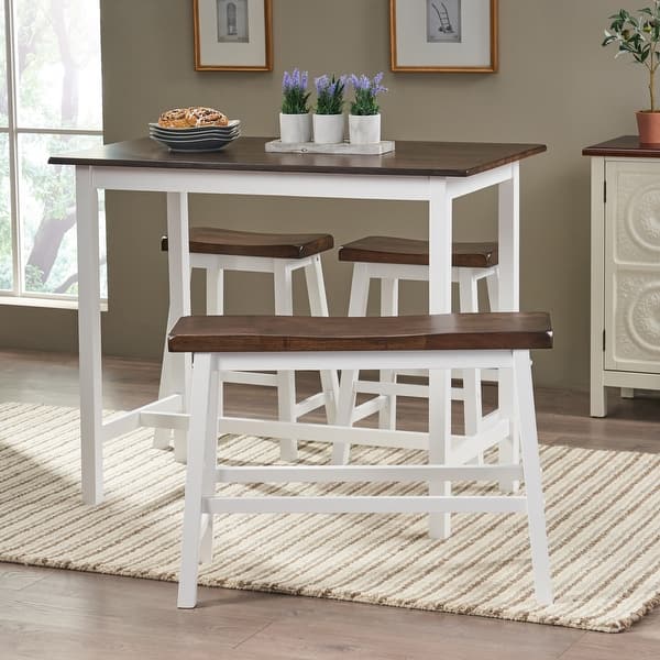 slide 2 of 32, Christopher Knight Home Pomeroy 4-piece Wood Dining Set