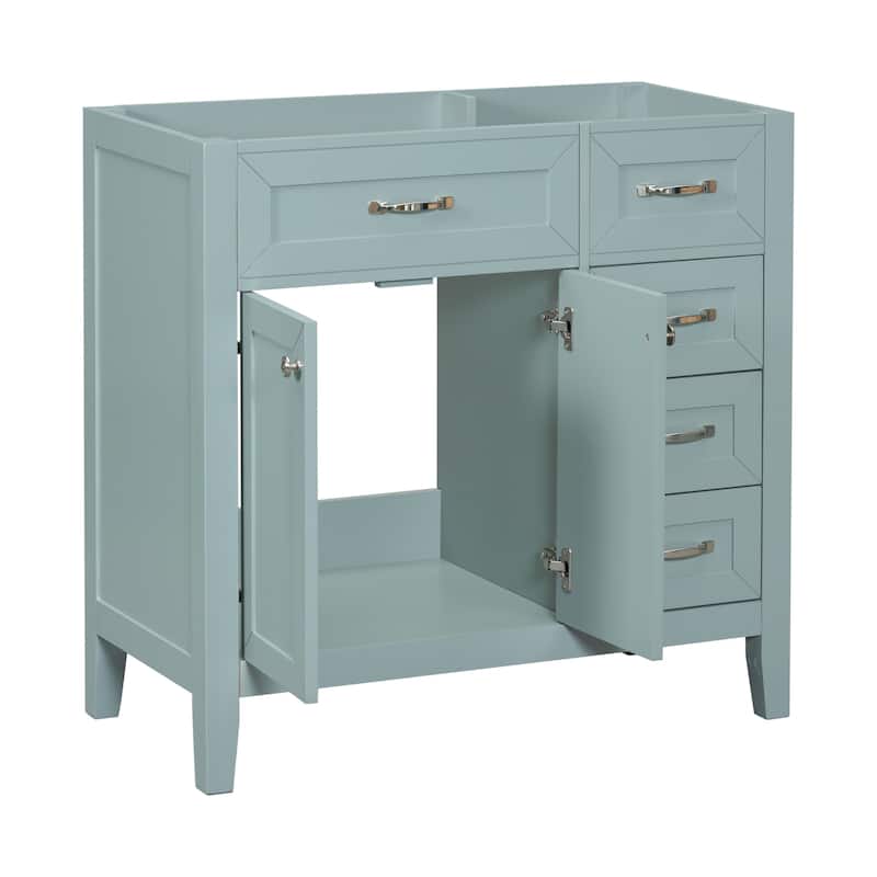 Roomfitters 36" Bathroom Vanity without Sink, Cabinet Base Only, Bathroom Cabinet with Drawers, Solid Frame and MDF Board