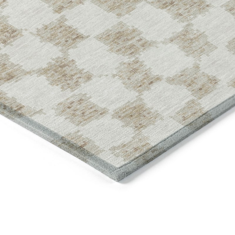 HomeRoots Geometric Transitional Rectangle Outdoor Rug