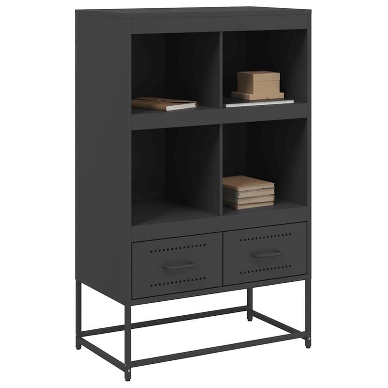 vidaXL Highboard Display Cabinet Sideboard Cupboard Furniture Cold-rolled Steel - 27.0 x 26.8 x 43.9