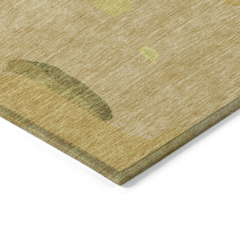 HomeRoots Abstract Transitional Rectangle Outdoor Rug
