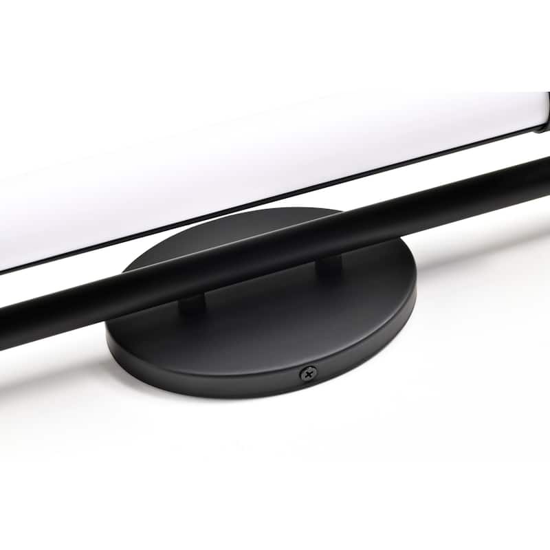 Edgeworth 16 Inch LED Vanity Matte Black Acrylic Lens