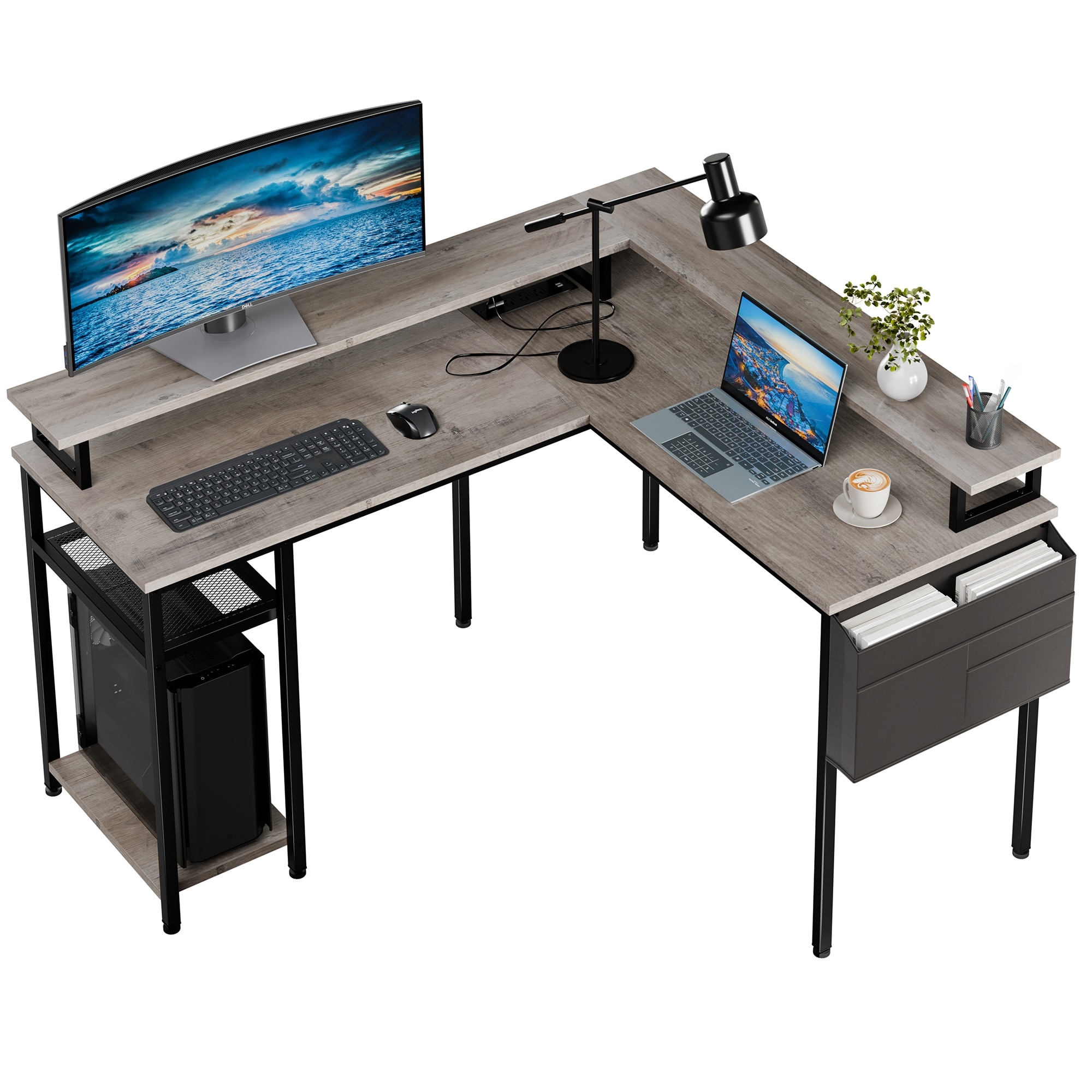 Futzca L Shaped Home Office Desk - Bed Bath & Beyond - 39432570