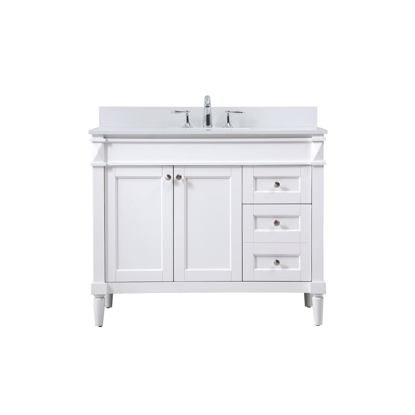Space Single Bathroom Vanity with Backsplash