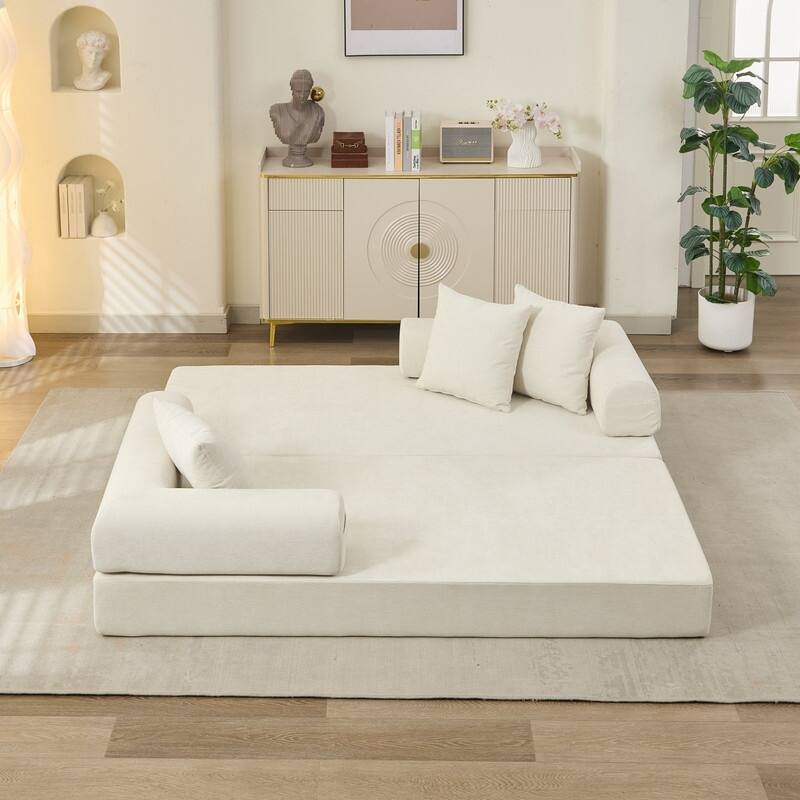 Comfy Convertiblewith Armrest Folding Mattress Couch