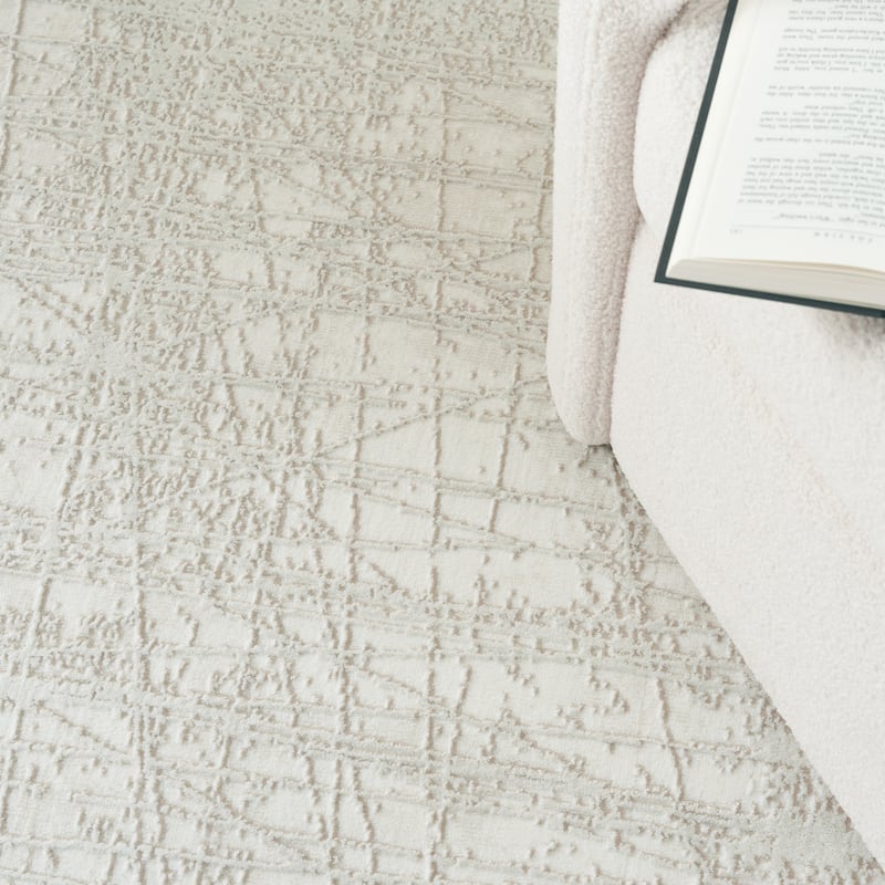 Nourison Home Texture Indoor only Cream / Ivory Abstract Area Rug