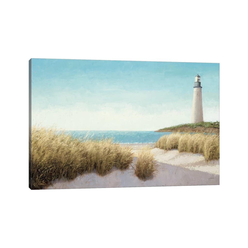 iCanvas "Lighthouse by the Sea" by James Wiens Canvas Print