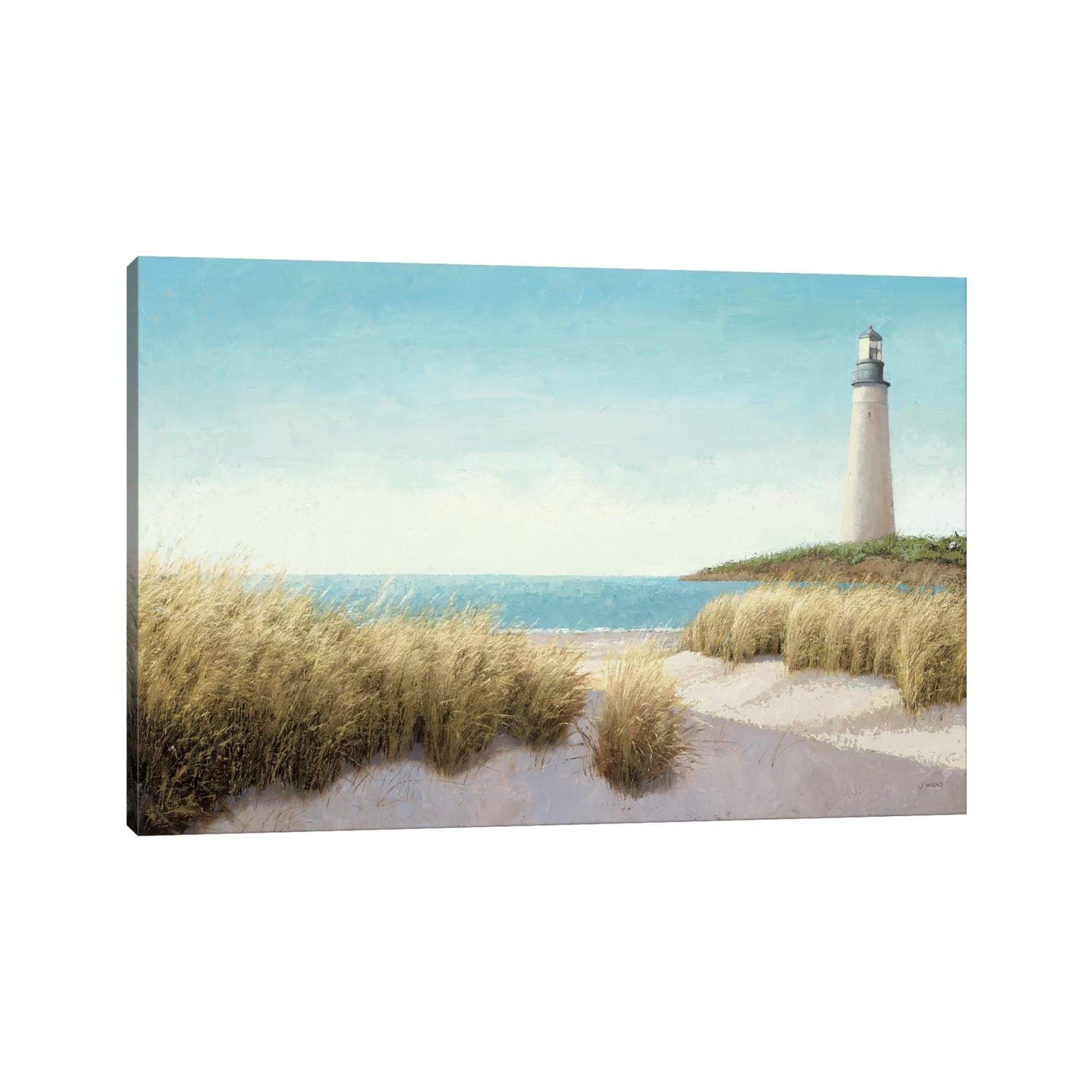 iCanvas "Lighthouse by the Sea" by James Wiens Canvas Print
