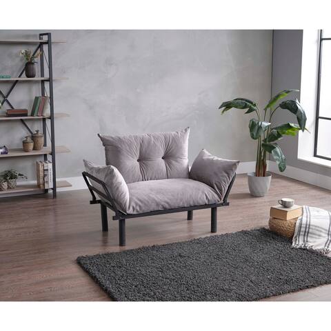 Sonix Flared Arms Modern Comfortable Loveseat With Removable Cushions