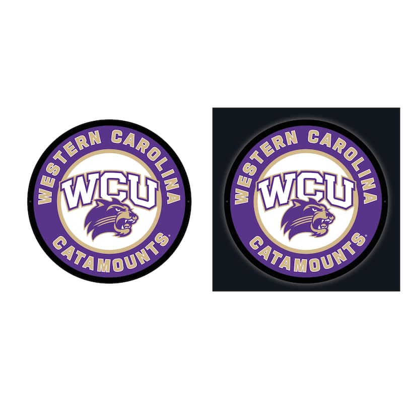 Western Carolina University LED Lighted Sign - Clear