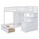 preview thumbnail 5 of 28, Modern Full Over Twin Bunk Bed with Wardrobe & Drawers