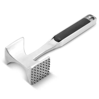 Cheer Collection Multi Sided Meat Tenderizer Lightweight Aluminum Tool for Tenderizing and Flattening