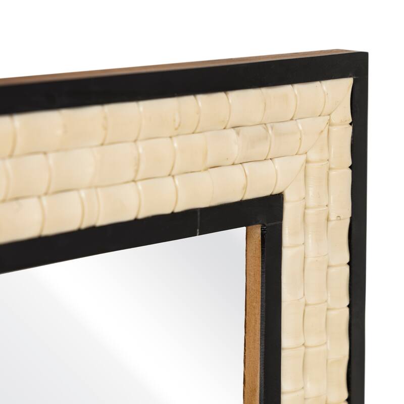 Elk Home Sana White Finish Composite 30 Inch Wide Mirror