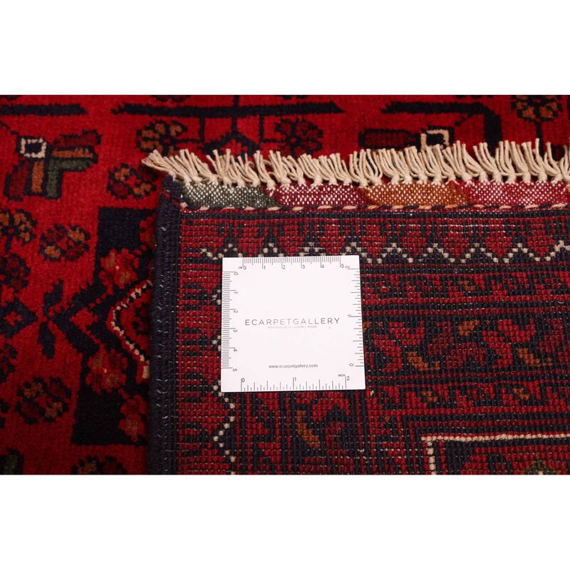 ECARPETGALLERY Hand-knotted Finest Khal Mohammadi Red Wool Rug - 5'0 x 6'6