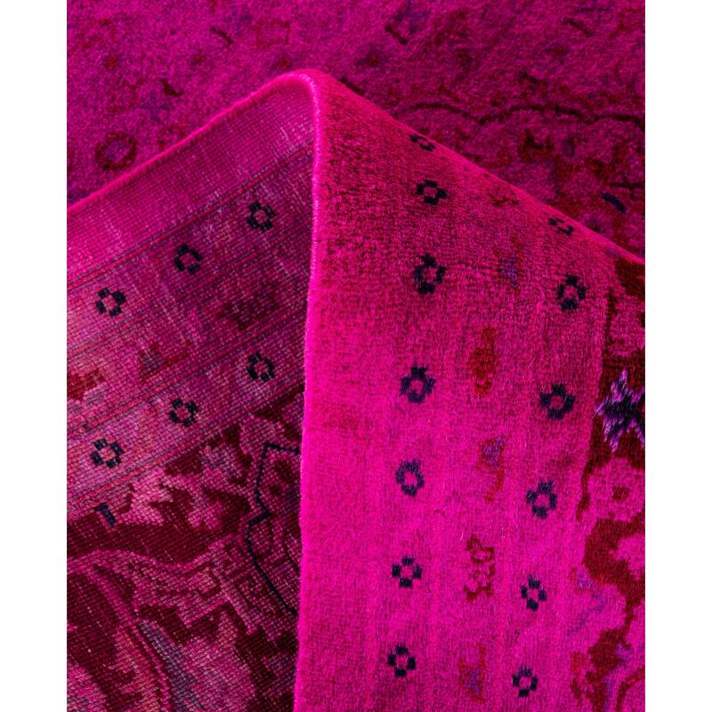 Overdyed One-of-a-Kind Hand-Knotted Area Rug - Purple - 8' 2" x 10' 3"