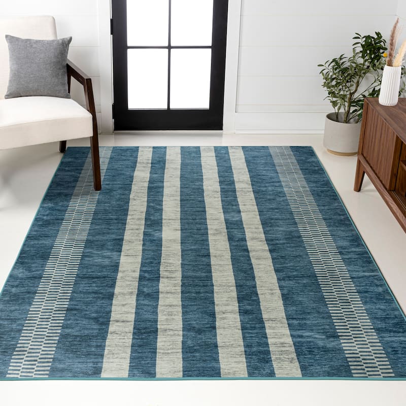 JONATHAN Y Timantii Bohemian Medallion Textured Weave Machine Washable Area Rug