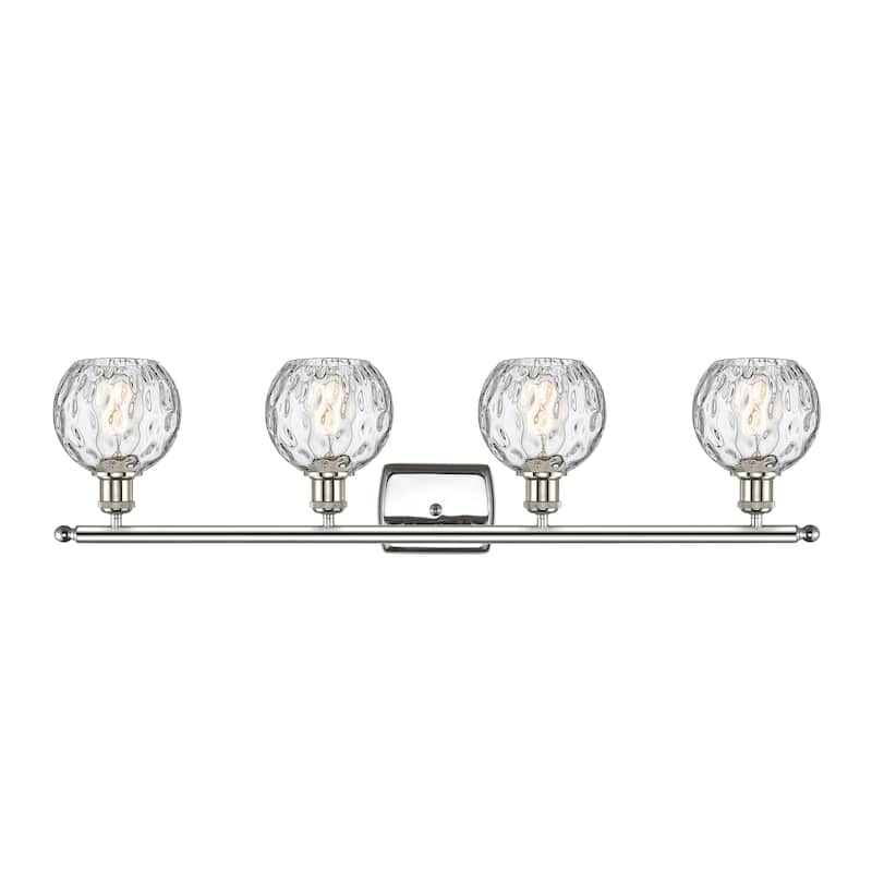 Innovations Lighting Athens Water Glass - 4 Light 36" Bath Vanity Light - 6"Shade