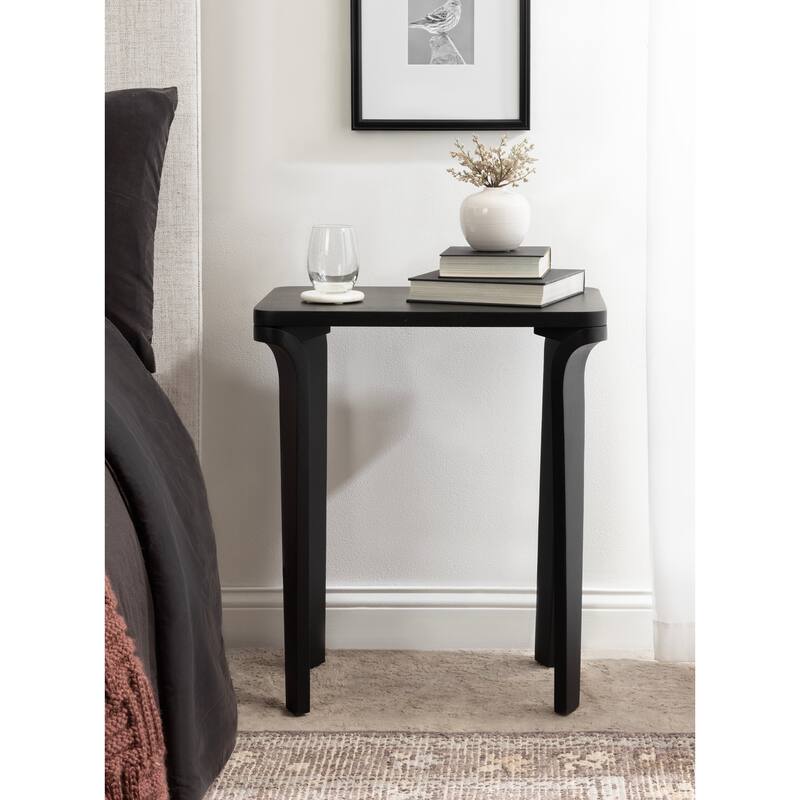 Kate and Laurel Escalon Wood Side Table - 22x14x26