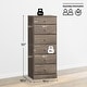 preview thumbnail 3 of 8, Prepac Astrid 6 Drawer Dresser for Bedroom, Tall Chest of Drawers, Bedroom Furniture, Clothes Storage and Organizer