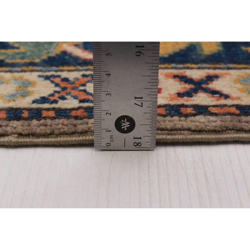 ECARPETGALLERY Hand-knotted Uzbek Ghazni Taupe Wool Rug - 2'8 x 9'6