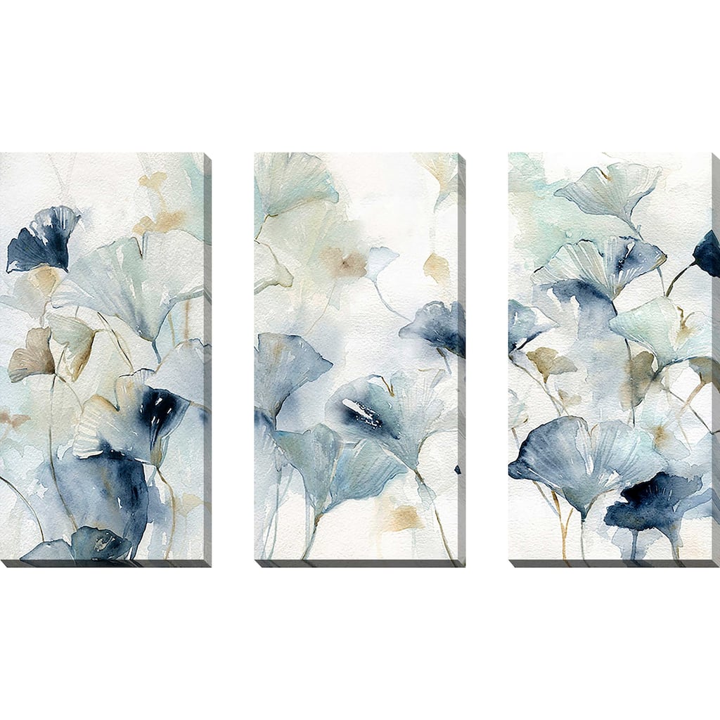"Glorious Ginkgo" 3 Piece Set on Canvas