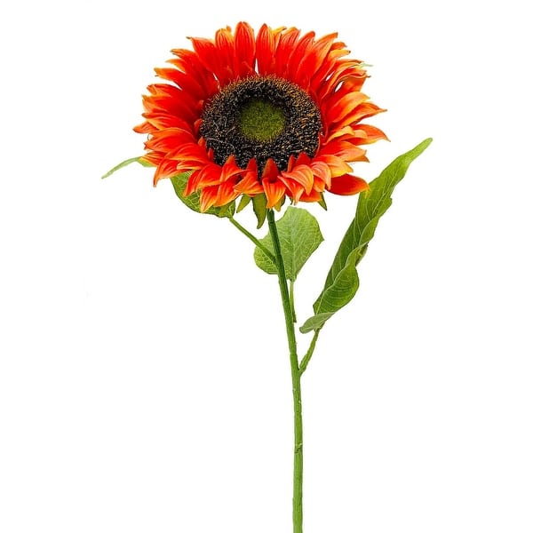 Orange Sunflower Stem Artificial Flower Bed Bath & Beyond 36879388