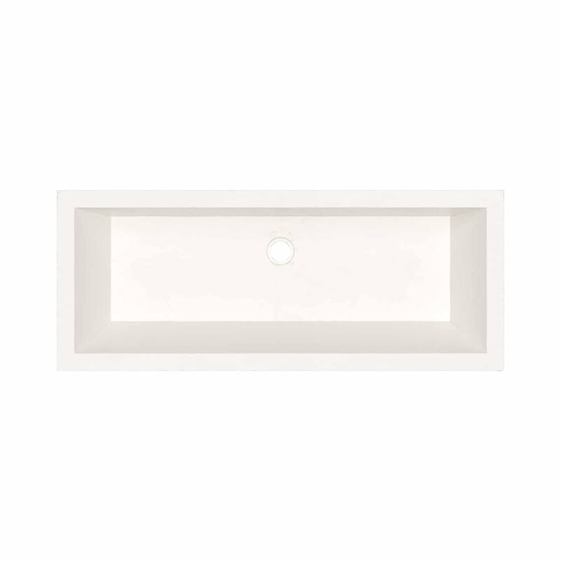 Native Trails NSL3715 NativeStone 37" Rectangular Concrete Undermount