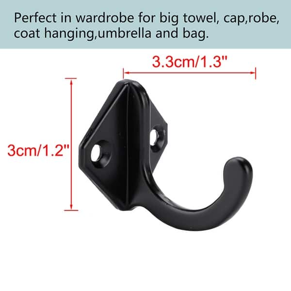 Wall Door Clothes Hat Bag Hanger Storage Hook Holder 5pcs
