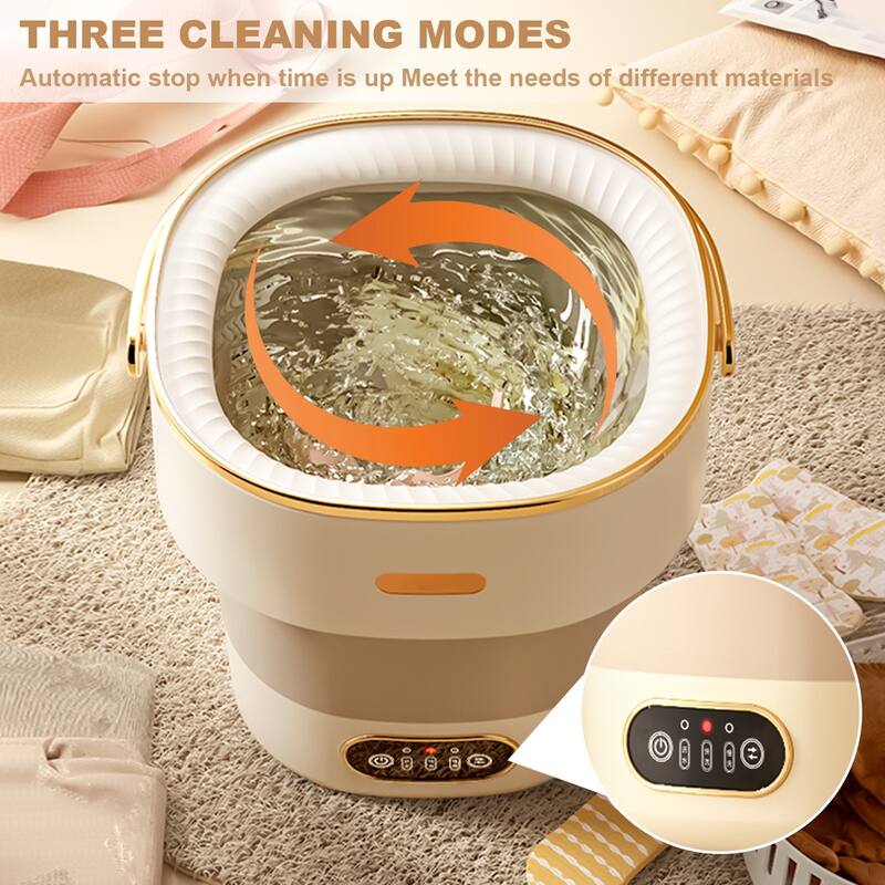 13L Mini Portable Washing Machine and Dryer for RV Travel Hotel Laundry - N/A