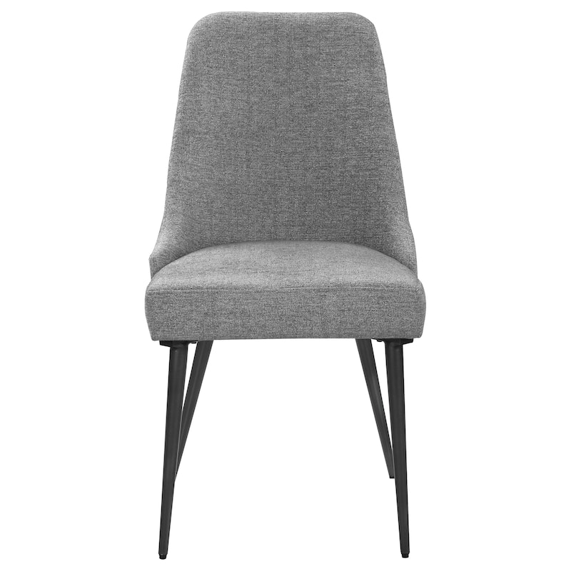 Alana Sand Velvet Upholstered Dining Side Chair (Set of 2)