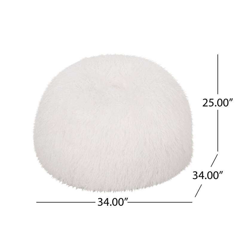 Comfortable Faux Fur Bean Bag with Versatile Design for Relaxation