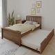 preview thumbnail 53 of 58, Max and Lily Twin Size Bed with Trundle Walnut