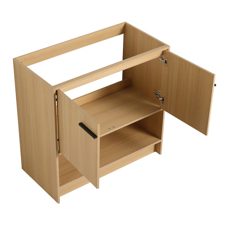 30"/36" FreeStanding Bathroom Vanity with Sink, Floor Stand Bathroom Vanity with Soft Close Door