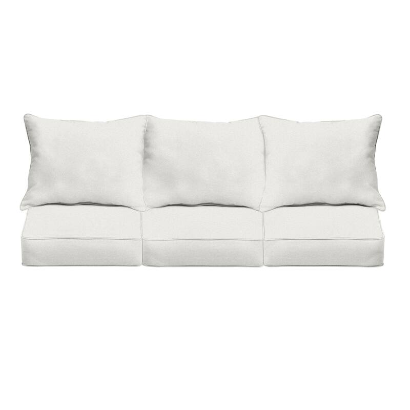 Sorra Home Outdura Rumor Indoor/Outdoor Corded Pillow and Cushion Sofa Set