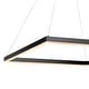 preview thumbnail 7 of 19, Nero Square Contemporary Modern Metal Integrated LED Chandelier, Black by JONATHAN Y