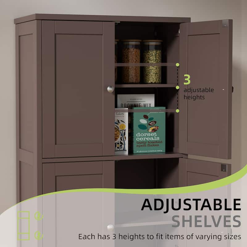 Multi-Room Storage Cabinet with Waterproof Board – Organizer for Bathroom, Kitchen & Living Room