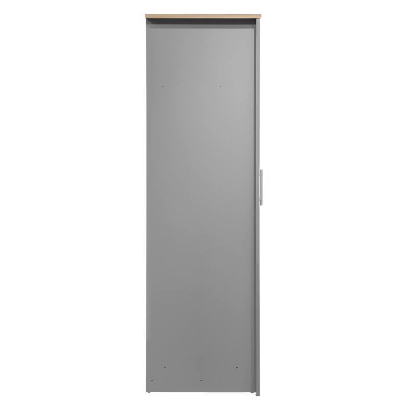 Large Capacity Wardrobe, 3 Door Armoires Clothes Storage Cabinet with 2 Hanging Clothes Rods & 2 Drawers for Bedroom
