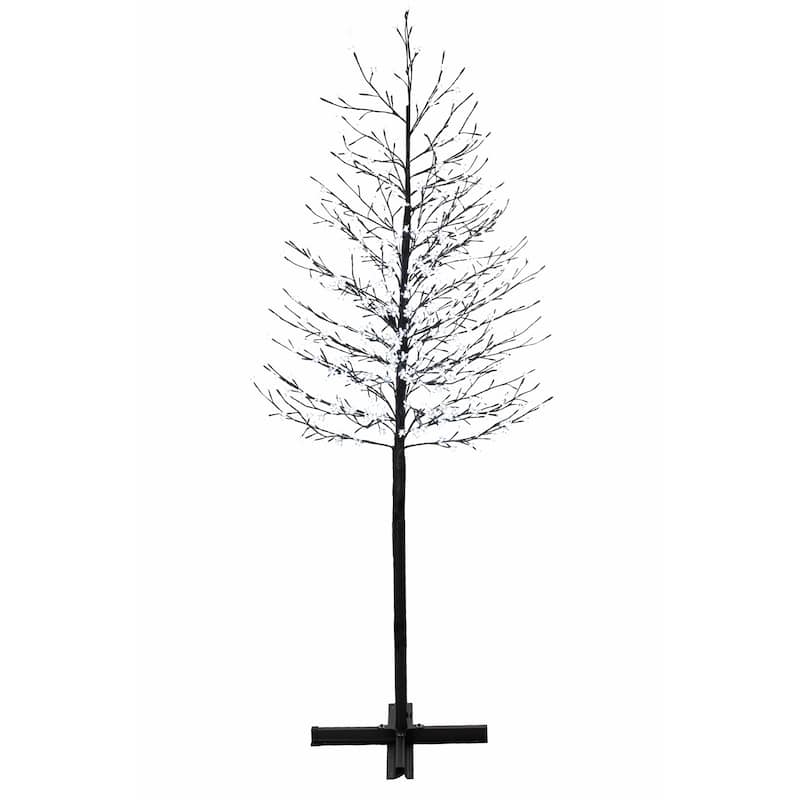 Floral Lights - Outdoor Cherry Blossom Tree 576 White LED With Control - Black - Large
