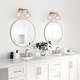 preview thumbnail 17 of 25, Siya Modern 3/2/1 Frosted Glass Bathroom Vanity Lights Romantic Gold Statement Wall Sconces
