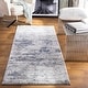preview thumbnail 16 of 18, Livabliss Avalon Modern Abstract Area Rug 2'7" x 7'7" Runner - Denim