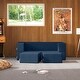 preview thumbnail 37 of 114, Jaxx Zipline Convertible Queen-size Sleeper Loveseat and Ottoman Set